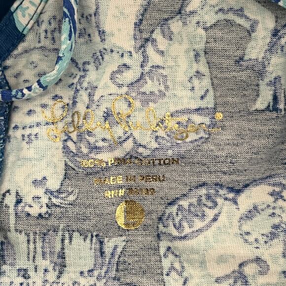 Lilly Pulitzer Women's Kristen Dress Deep Indigo Joy Ride Elephant Blue Large - Picture 8 of 8